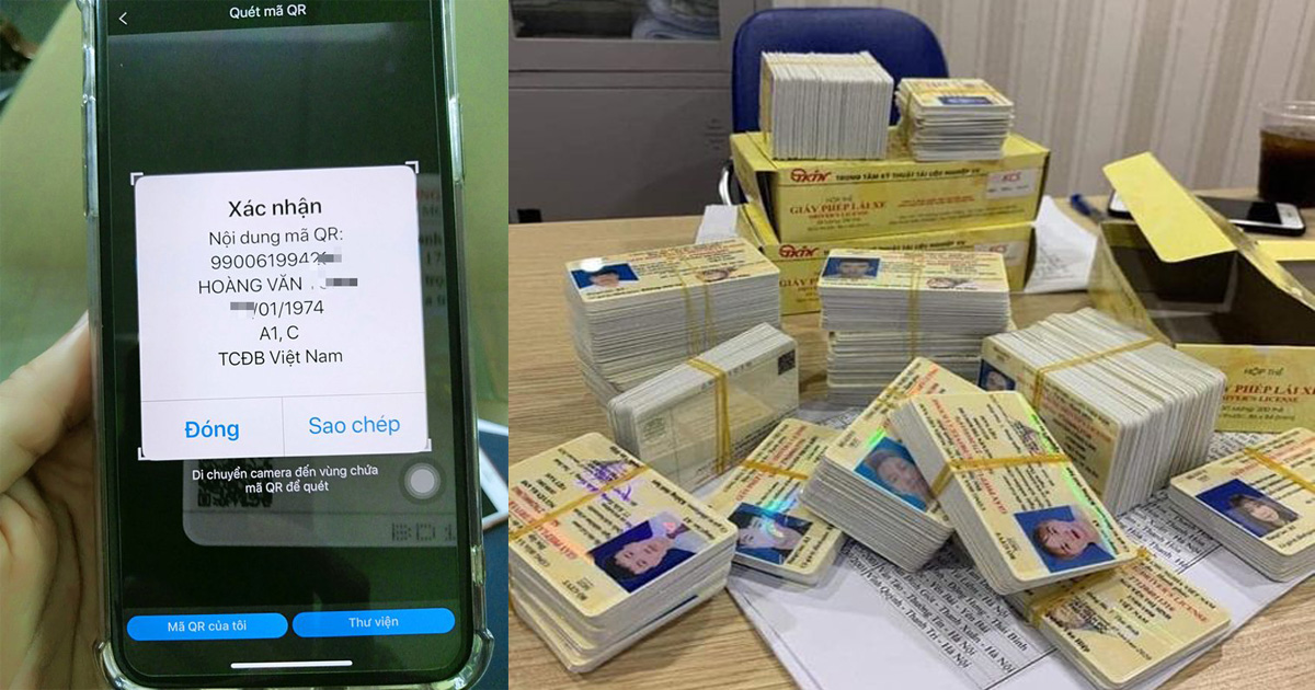 Dịch vụ làm bằng lái xe không cần thi – Quét được mã QR?